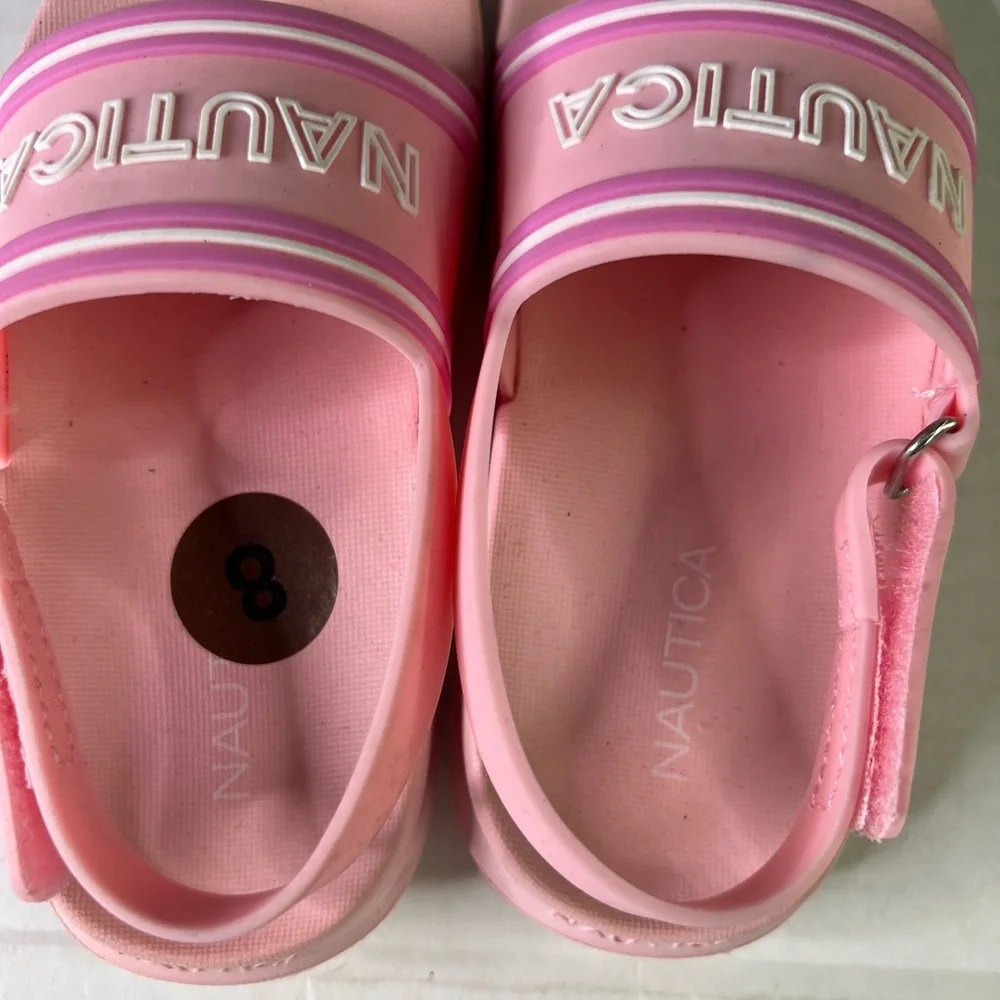 Nautical 8 little girls pink slides